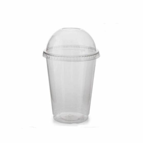 Imagem de Copo Embalagem Com Tampa Bolha Doces Salada 330Ml Com 50