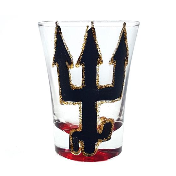 Imagem de Copo Exu Dose Pinga Whisky Pintura Manual 60ml