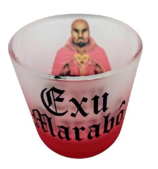 Imagem de Copo Exu Marabô com capa Umbanda e Candomblé