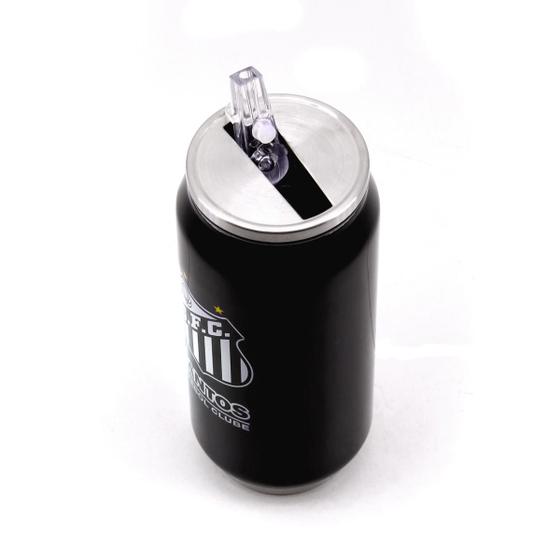 Imagem de Copo Formato Lata Em Inox Com Canudo 350ml - Santos Sfc