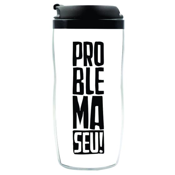 Imagem de Copo Garrafa Personalizado Bproblema Seu Térmico 350 ML