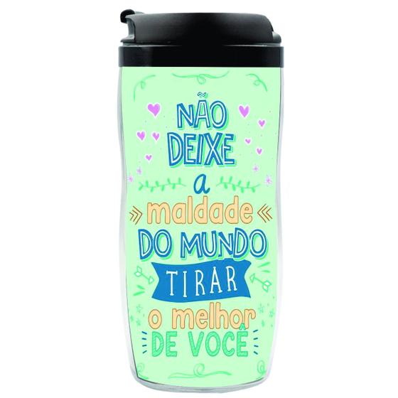 Imagem de Copo Garrafa Personalizado Frase Motivacional Térmico 350 ML