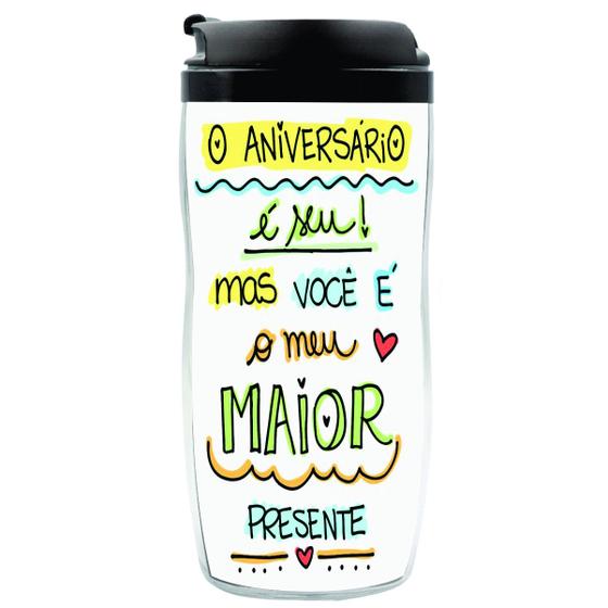 Imagem de Copo Garrafa Personalizado Presente Aniversário 350 ML