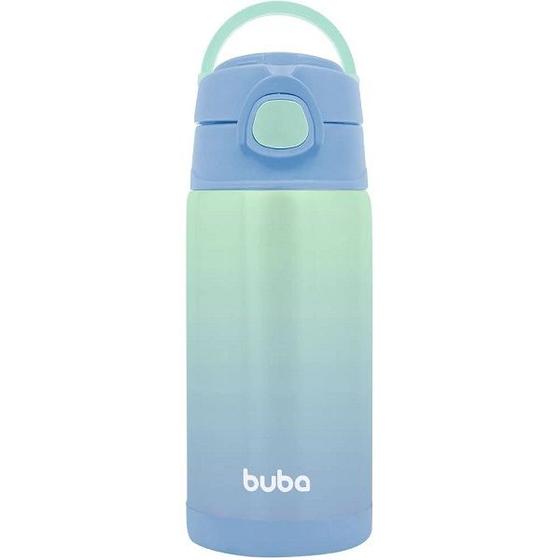 Imagem de Copo Garrafa Termica Infantil com Canudo AÇO INOX 400ML Buba