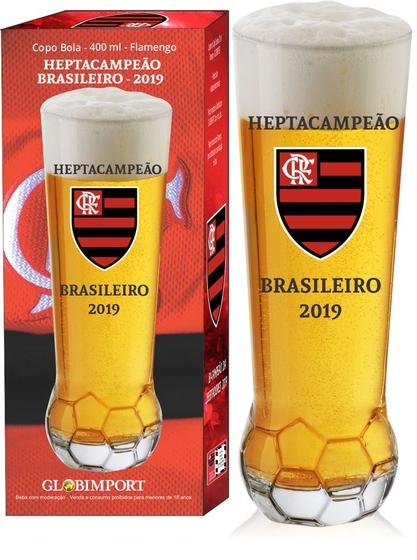 Imagem de Copo Globoimport Bola Flamengo Hepta 400ml