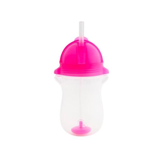 Imagem de Copo Grande Com Canudo Click Rosa 296 Ml - Munchkin
