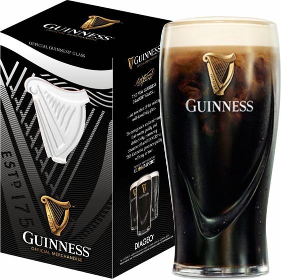 Copo Guinness 560ml Oficial importado Para Cerveja Chopp Menor preço em Copo Guinness 560ml Oficial importado Para Cerveja Chopp
