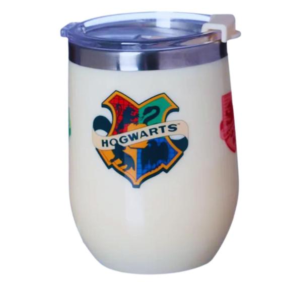 Imagem de Copo Harry Potter Hogwarts Térmico 300ml Com Tampa Oficial WB