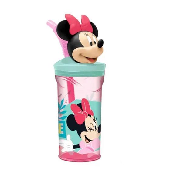 Imagem de Copo Infantil 3D Com Canudo Minnie 360Ml Disney