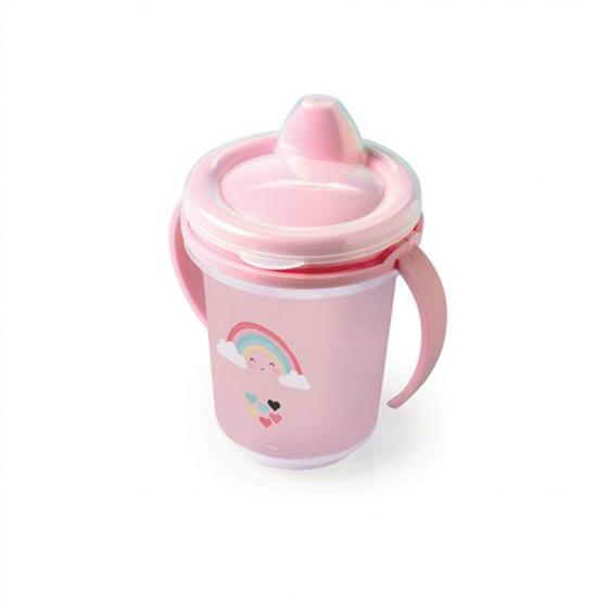 Imagem de Copo Infantil Com Alça Removível Caneca Trio 330ml Transição - Plasútil