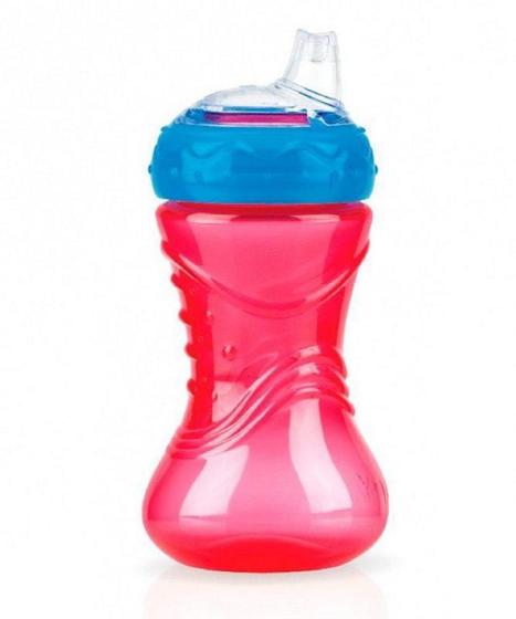 Imagem de Copo Infantil Com Bico De Silicone Nuby Vermelho 300Ml