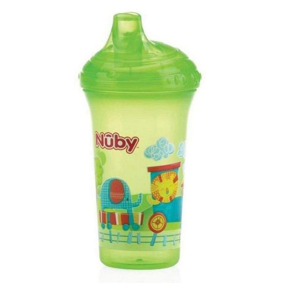 Imagem de Copo Infantil Com Bico Rígido Verde 270Ml Nuby