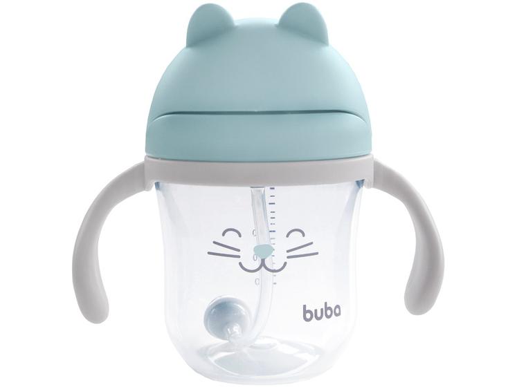 Imagem de Copo Infantil com Canudo 220ml Buba Gatinho