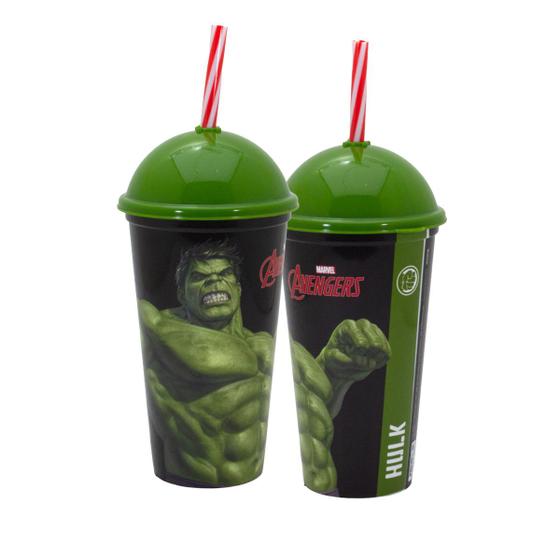 Imagem de Copo Infantil Com Canudo 500ml Personagens Plasútil