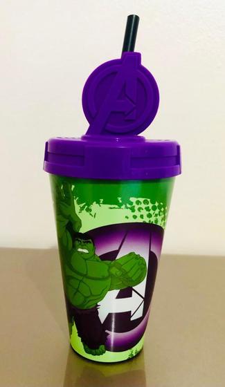 Imagem de Copo Infantil Com Tampa Avengers Hulk 350ml