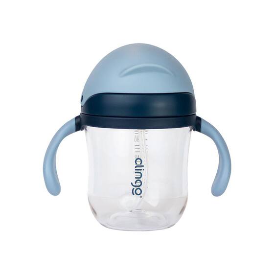 Copo Infantil Quick Clingo Com Canudo De Silicone 220Ml - Copo de ...