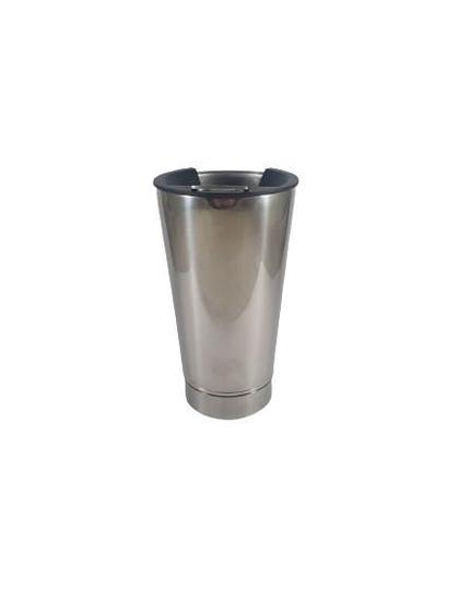 Imagem de Copo Inox - Polido - 473ml - Com tampa e abridor