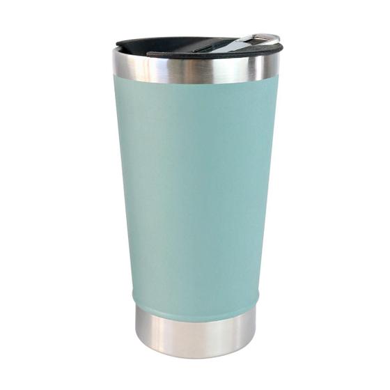 Imagem de Copo isotermico de aço inox com tampa e abridor 500ml