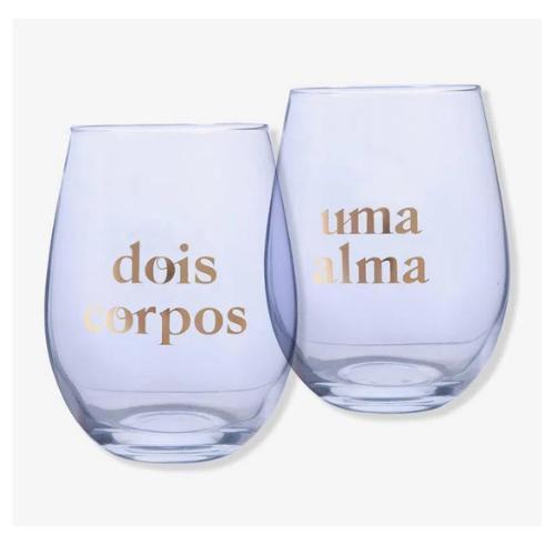 Imagem de Copo Kitc/2 Ovo Vidro 550ml Amor Dois Corpos ZonaCriativa