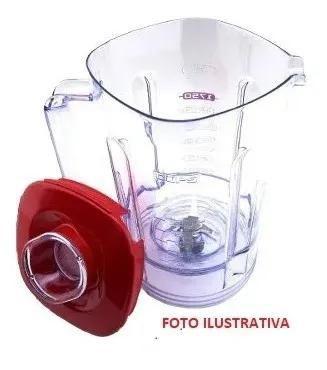 Imagem de Copo liquidificador arno ln54 ln55 original com tampa verm.