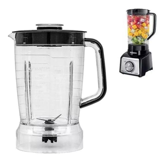 Copo Liquidificador Mondial Turbo Inox L1000 L1200 Preto Menor preço em Copo Liquidificador Mondial Turbo Inox L1000 L1200 Preto