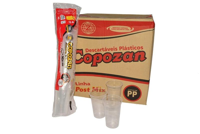 Imagem de Copo Liso Descartável 550Ml Pp - Post Mix Copozan C/1000