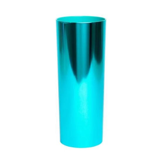 Imagem de Copo Long Drink Metalizado Azul - Kit 10 Unidades