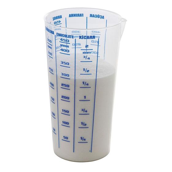 Copo Medidor 500ml Transparente Menor preço em Copo Medidor 500ml Transparente