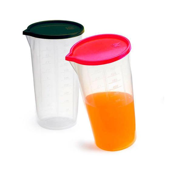 Copo medidor com tampa Preto 500 ml - Nitron Menor preço em Copo medidor com tampa Preto 500 ml - Nitron