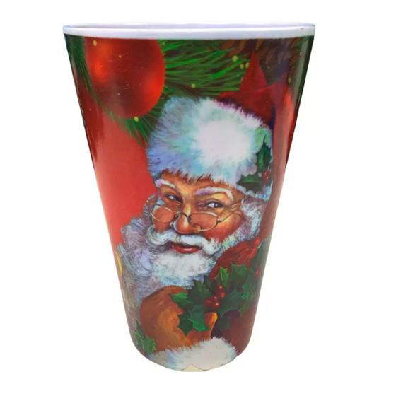 Imagem de Copo Melamine Estampado Natal 450ml Decorada Papai Noel