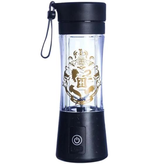 Imagem de Copo Mixer Liquidificador Hogwarts Sem Fio 6 laminas Com Filtro 300ml Potente BPA FREE Oficial Harry Potter