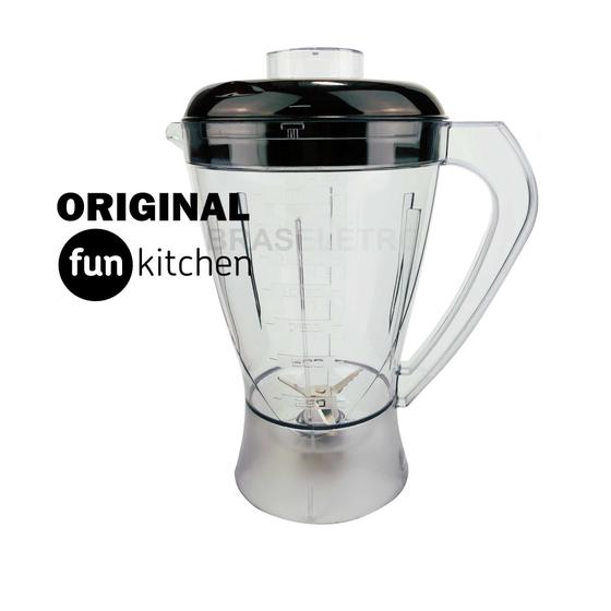 Copo Multiprocessador Fun Kitchen 3 Em 1 Preto Original Menor preço em Copo Multiprocessador Fun Kitchen 3 Em 1 Preto Original