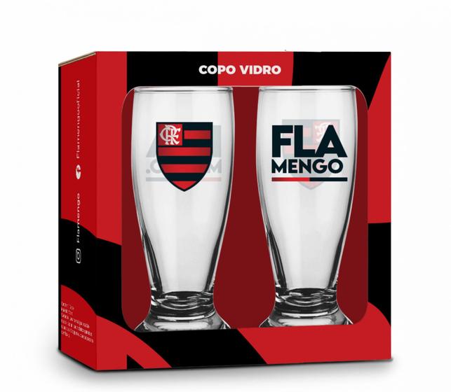 Imagem de Copo Munich 200ml  Flamengo 2Unidades BRASFOOT