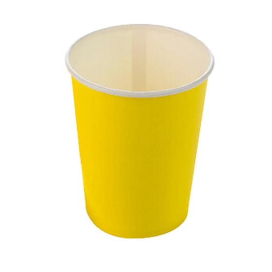 Imagem de Copo Papel Tema 270ml Liso Amarelo - 10 unid