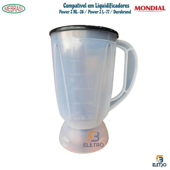 Imagem de Copo para Liquidificador Mondial Dinâmico L-34 Plástico Alta Densidade