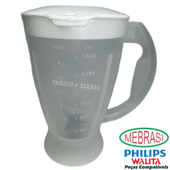 Copo Para Liquidificador Philips Walita Liqfaz RI2030 Menor preço em Copo Para Liquidificador Philips Walita Liqfaz RI2030
