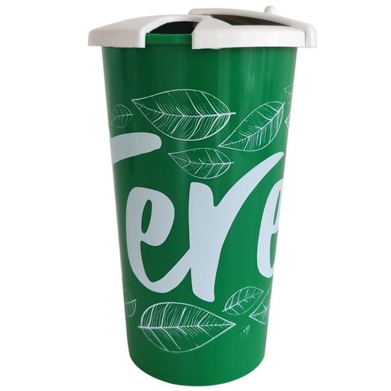 Imagem de Copo Para Tomar Terere Chimarrão Gelado 450ml Com Tampa