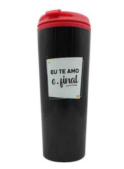 Imagem de Copo Para Viagem Eu Te Amo E Ponto Final -450ml