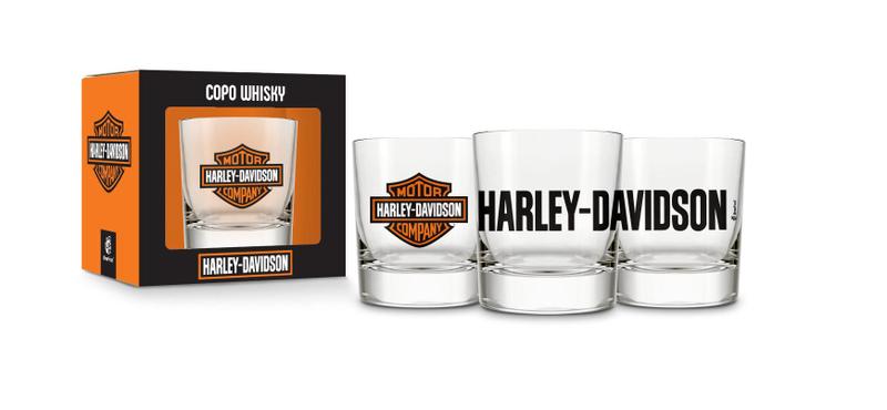 Imagem de Copo para whisky atol 310ml moto - harley davidson