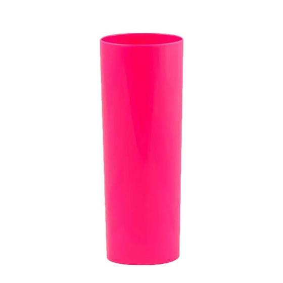 Imagem de Copo Plástico 340Ml Long Drink Rosa Neon Para Festas 1Unid.