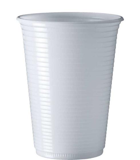 Imagem de Copo plastico 400ml branco ps 50un cristalcopo