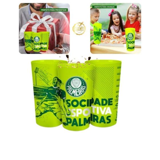 Imagem de Copo Plástico 500Ml Festa Refrigerante Time Palmeiras