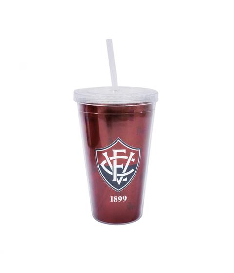 Imagem de Copo Plástico com canudo 500ML - Vitória