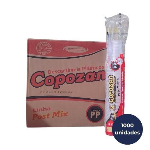 Imagem de Copo pp copozan 440ml liso transparente com 1.000 20x50