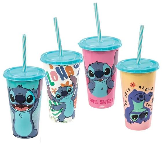 Imagem de Copo Refri Dec Stitch 500 Ml Disney - Plasútil 015831