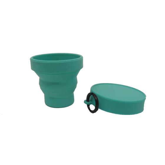 Imagem de Copo Retrátil Dobrável e Portátil - 150ml com argola - Reutilizável e Sustentável