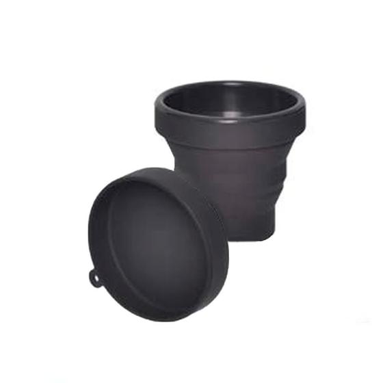 Imagem de Copo Retrátil em Silicone 150ml com Tampa Dobrável Prático