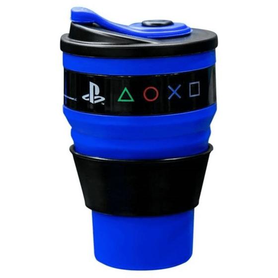 Imagem de Copo Retratil Gamer Azul 400Ml Kathavento