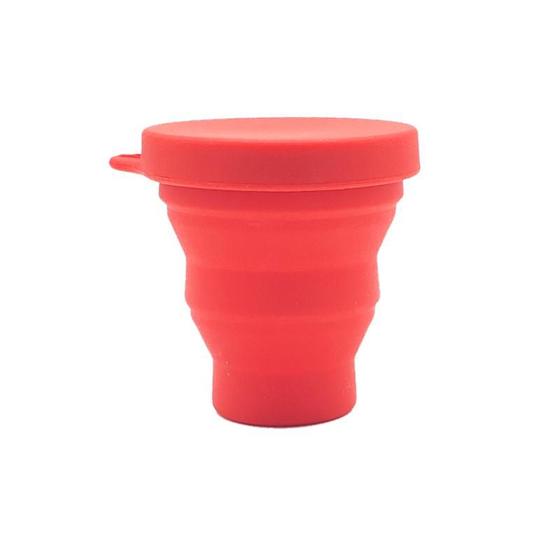 Imagem de Copo Reutilizável de Silicone Retrátil 480 Ml -  Coral