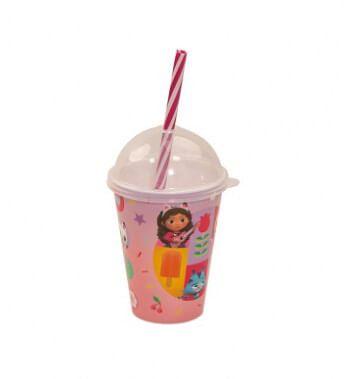 Imagem de Copo shake casa magica da gabby 280ml   14643 - plasutil 